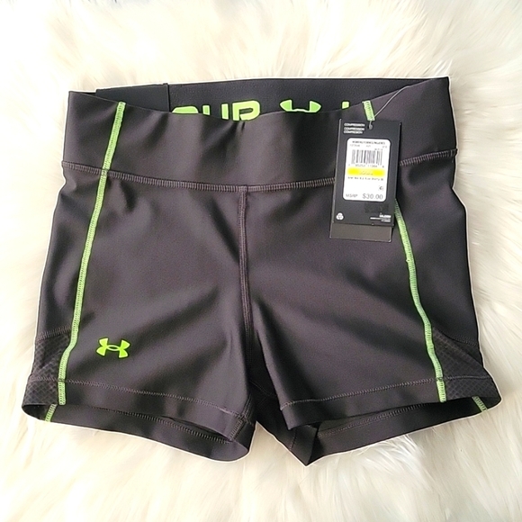 Under Armour Pants - Ua Women's Mid-Rise Shorty Compression Shorts
